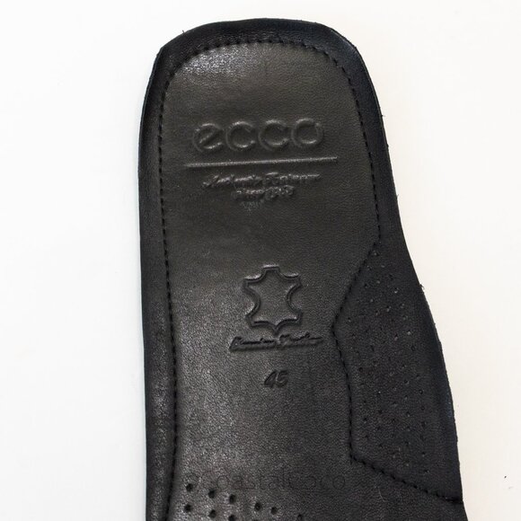 ECCO Men's Black Leather Loafer US 11/EU 45 Moccasin Classic Office Dress Shoes - Picture 9 of 10